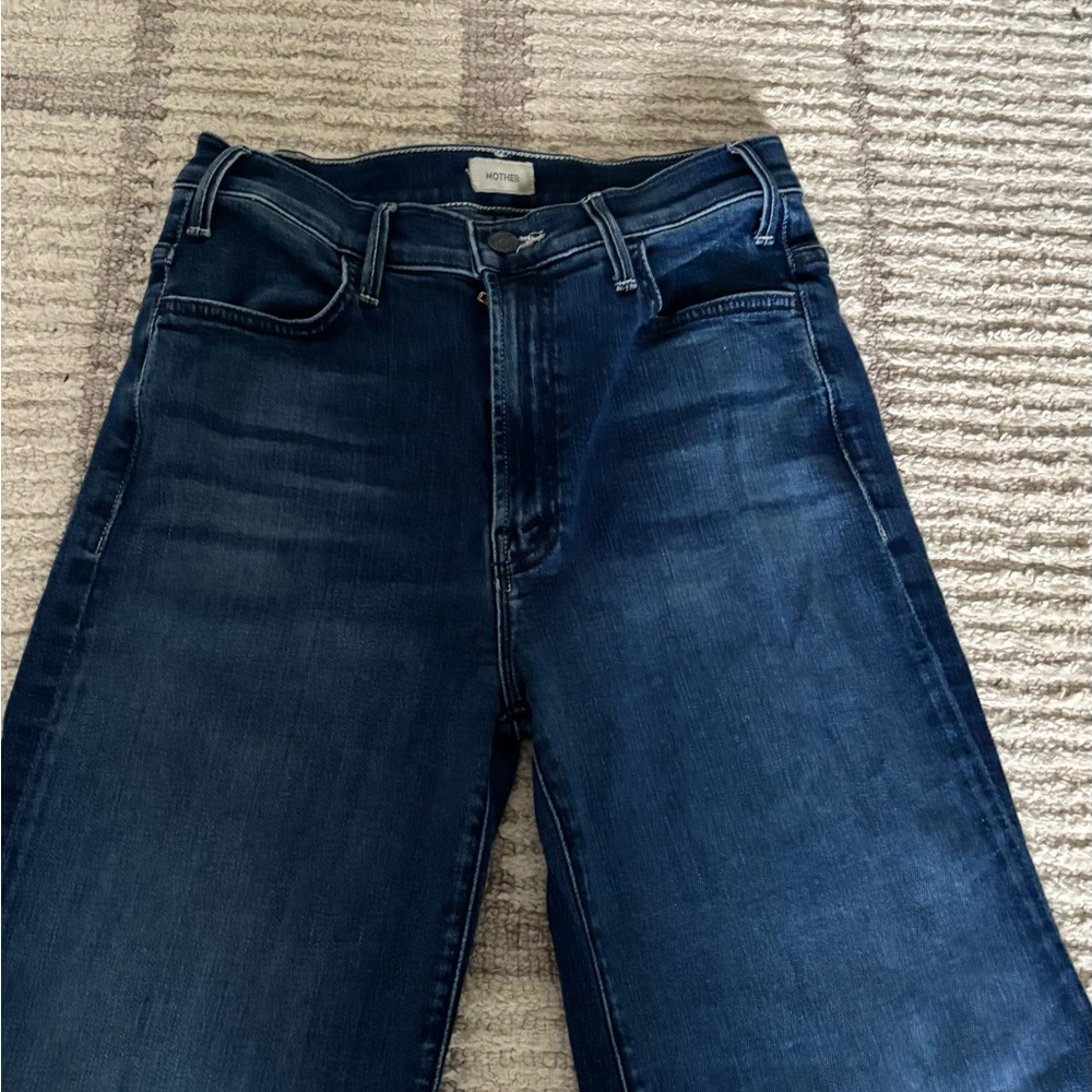 Mother Hustler Roller Sneak Jeans